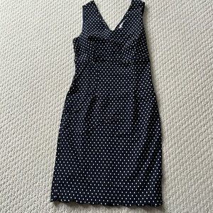Cleo Navy with white polka dots dress.  Size 2.